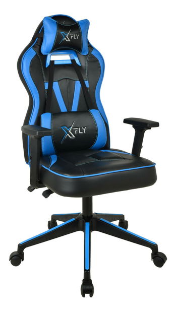 Fotoliu gaming Vamivo 4 (albastru + negru)