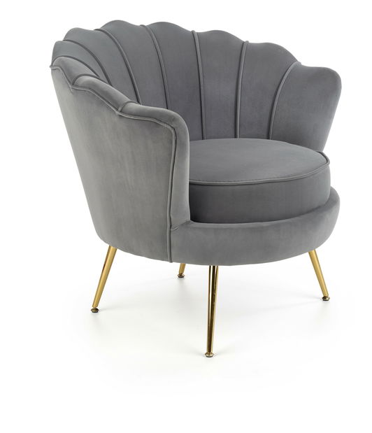 Fotoliu de relaxare Altha (gri + auriu) *vânzare