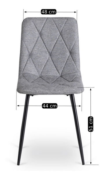 Jedálenská stolička Rabar 2 (sivá) 