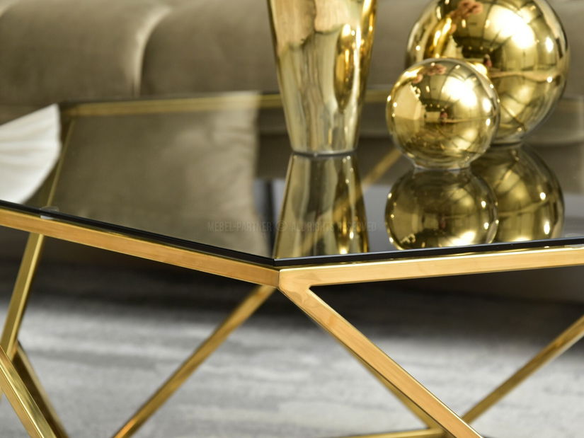 Konferenčný stolík Jacarta (zlatá)