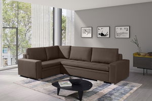 Kutna garnitura Triste (tamnosmeđa) (L) 