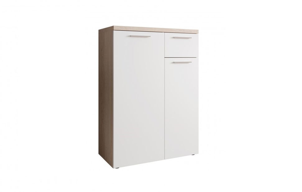 Comodă Bovero 866 (stejar sonoma + alb)