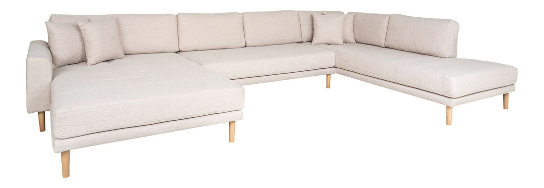 U alakú sarokkanapé szett (B) Lvaveriaora U (homokszínű)