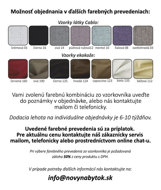 Pohovka dvojsedačka Britella (čierna) *výpredaj