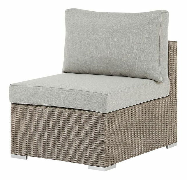 Set canapele pentru grădină CONRATE (gri deschis) (pentru 6 persoane)