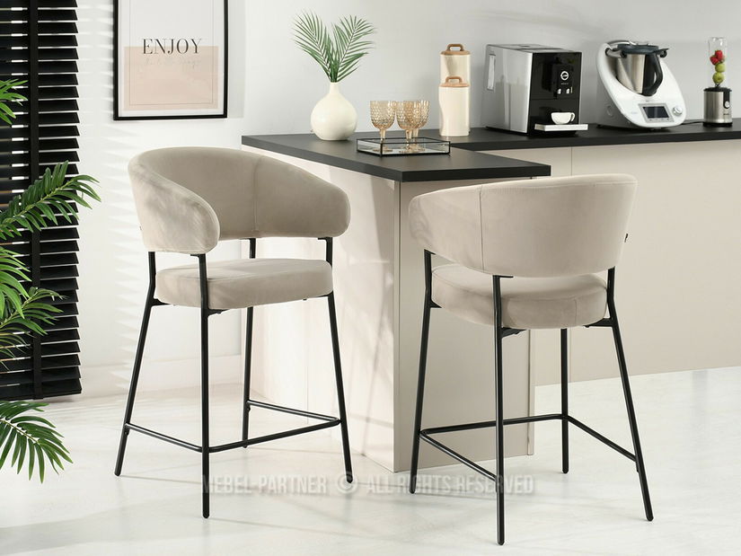 Scaun bar Coordiano (bej + negru)