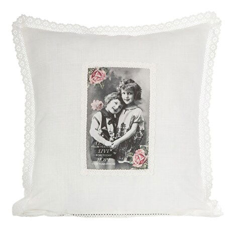 Ozdobný vankúš 45X45 cm Maddie 2 (biela) (1 ks)