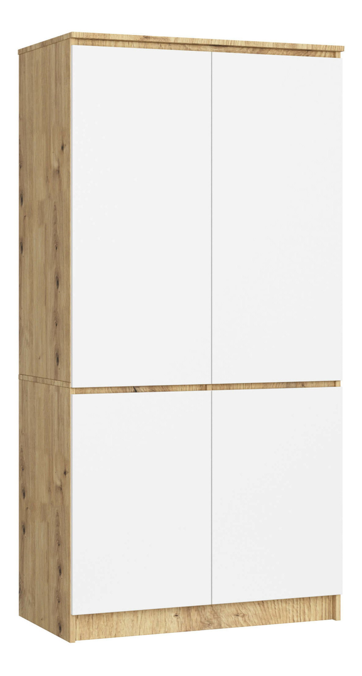 Šatníková skriňa Sinfin (dub artisan + biela)