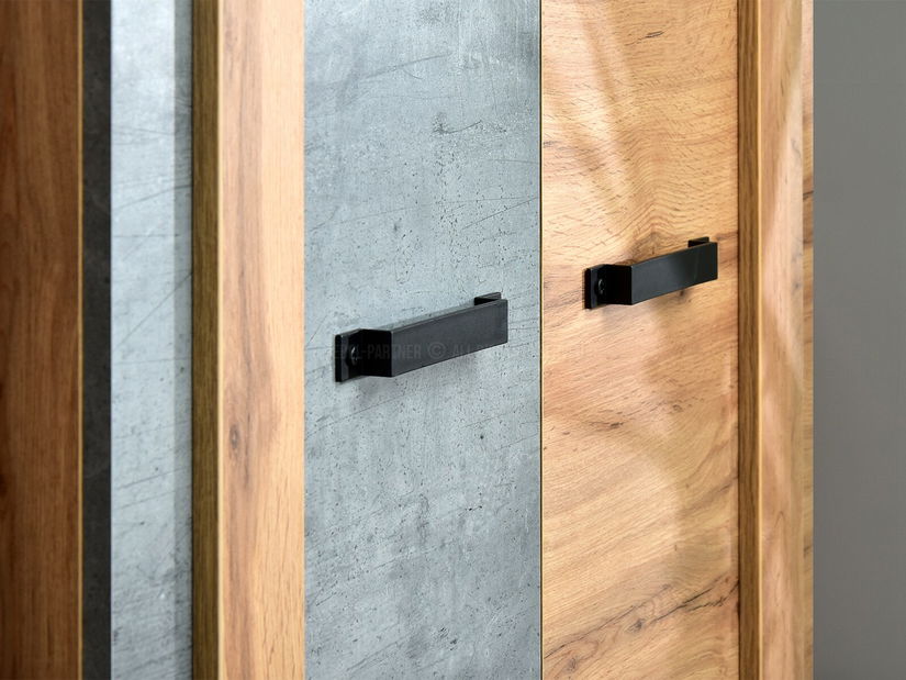 Set za dnevni boravak Suspendera SH01 (hrast + crna)