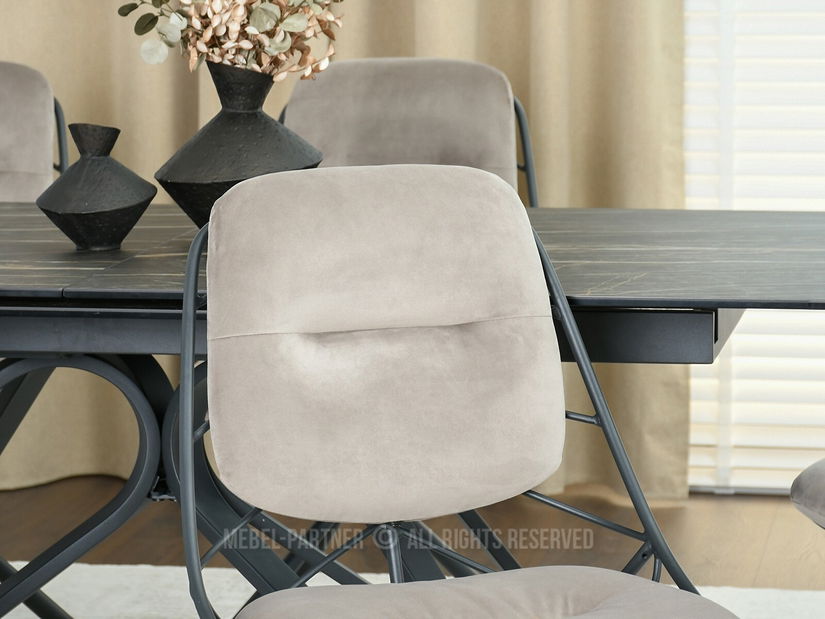 Stolička Brooklyn (béžová + čierna)