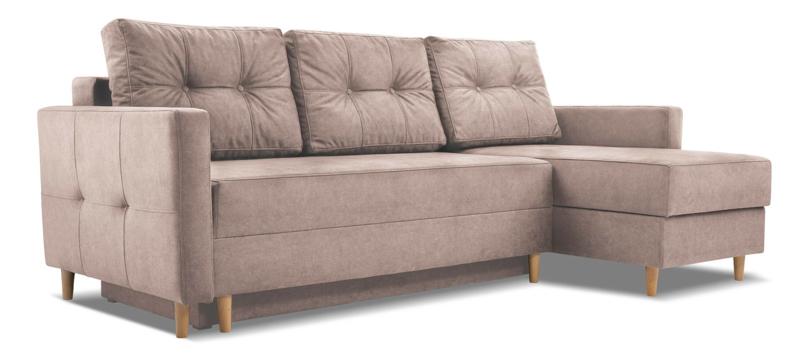 Sarokkanapé Meshire (rózsaszín) (J)