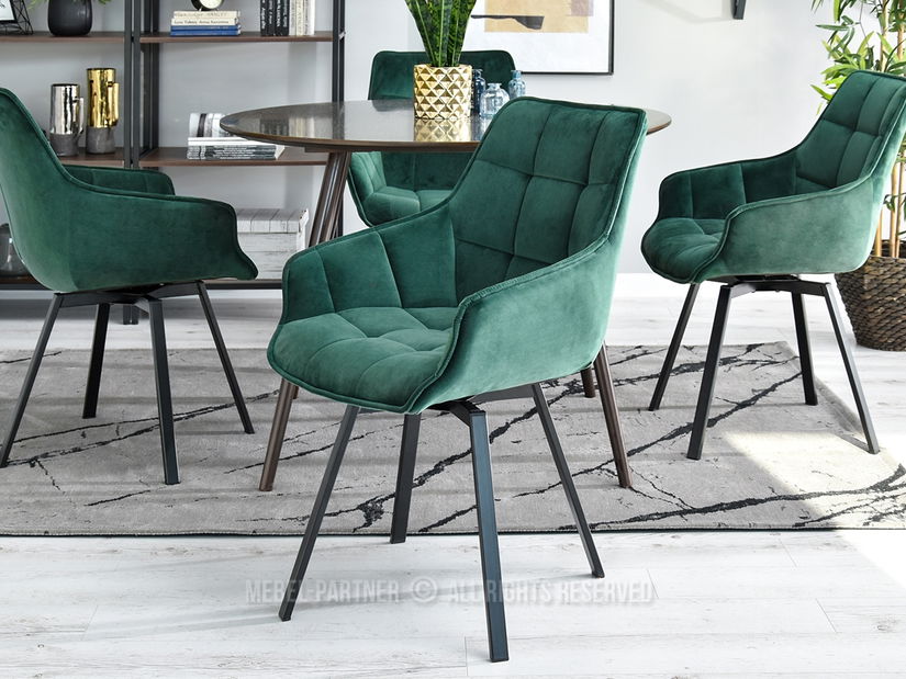 Stolička Aranbura (zelená + čierna)