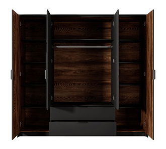 Ormar za garderobu Chollie 220 (kesten + antracit)