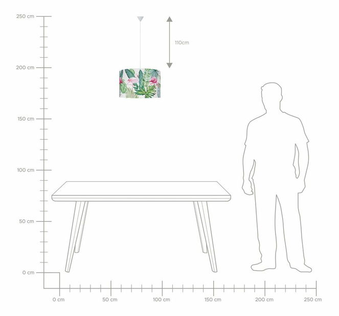 Závesná lampa Flingo (biela)