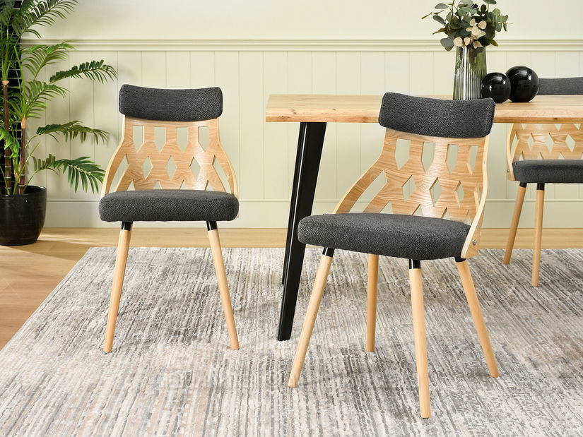 Scaun Crab (grafit + stejar)