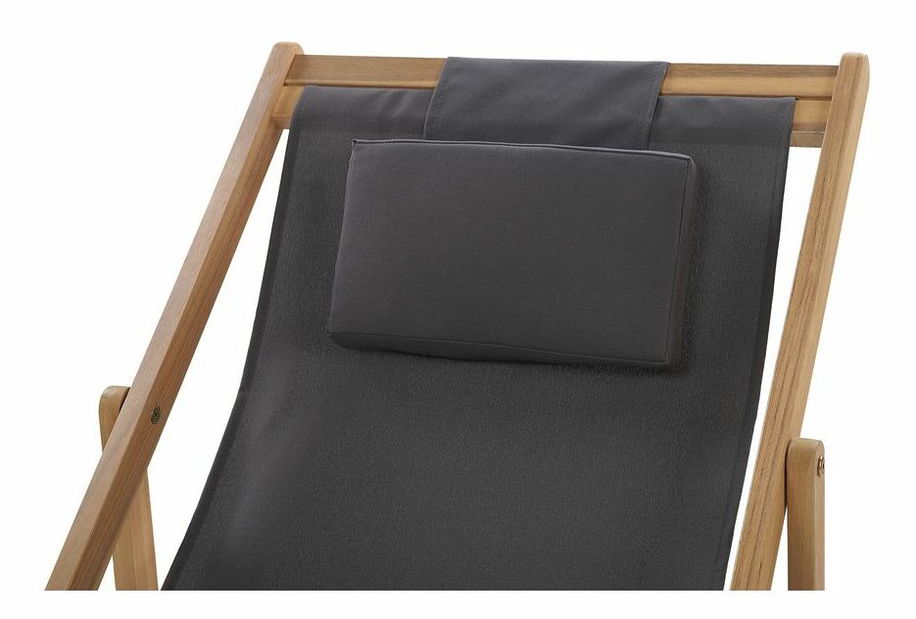 Șezlong pentru grădină AVELLO (lemn) (maro deschis)