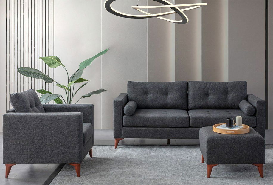 Pohovka trojsedačka Kraty (antracit)