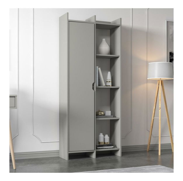 Polcos szekrény Ofende (szürke)