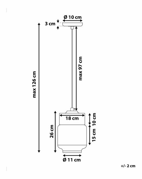 Függő lámpa Jura (fehér)