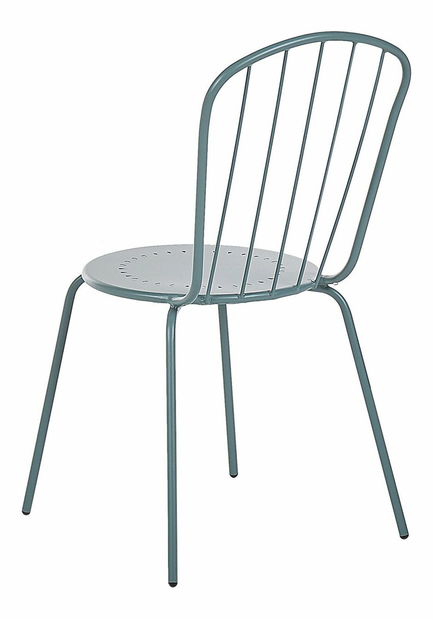 Set 4 ks záhradných stoličiek Chewy (modrá)