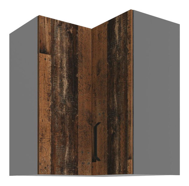 Horná rohová kuchynská skrinka Oldie 60 60 GN 72 2F 90 (korpus: antracit + front: old style)