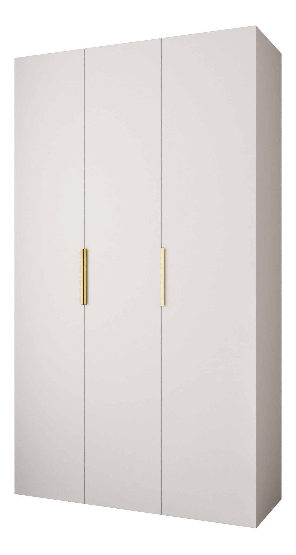 Dulap de haine 140 cm Carmela 40-4 (alb + Auriu)