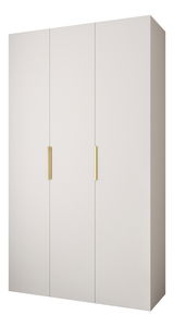 Dulap de haine 140 cm Carmela 40-4 (alb + Auriu)