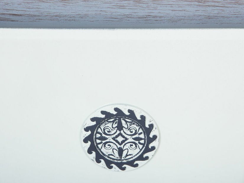 Virágtartó ESTANCIA 39x43x43 cm (kerámia) (fehér)