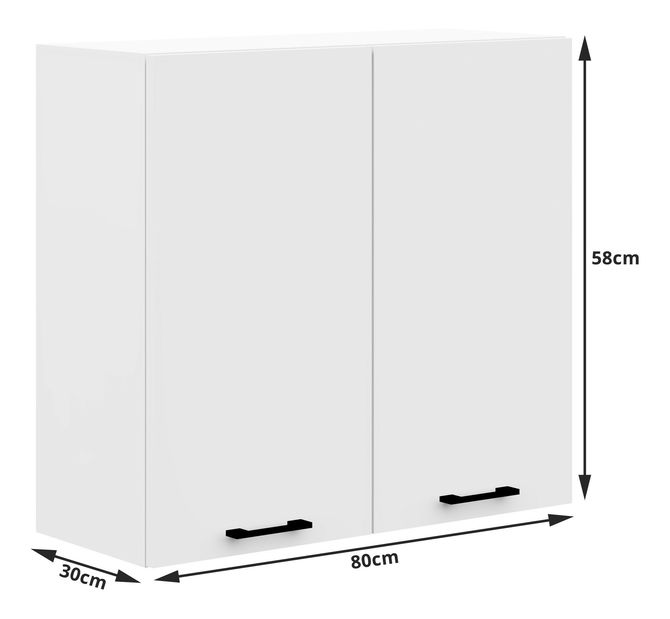Felső konyhaszekrény Ozara W80 H580 (fehér)