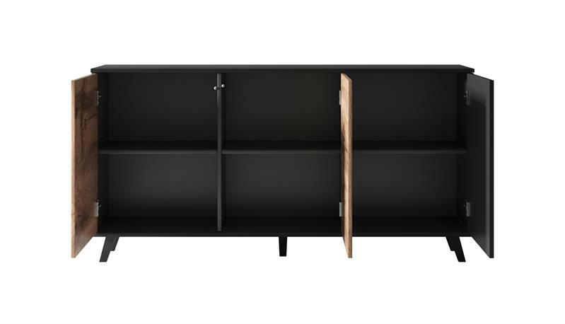 Szekrény Ranae KM1 (wotan tölgy + fekete)