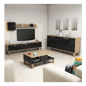 Mobilier living Sommer 2 (Stejar + marmură)