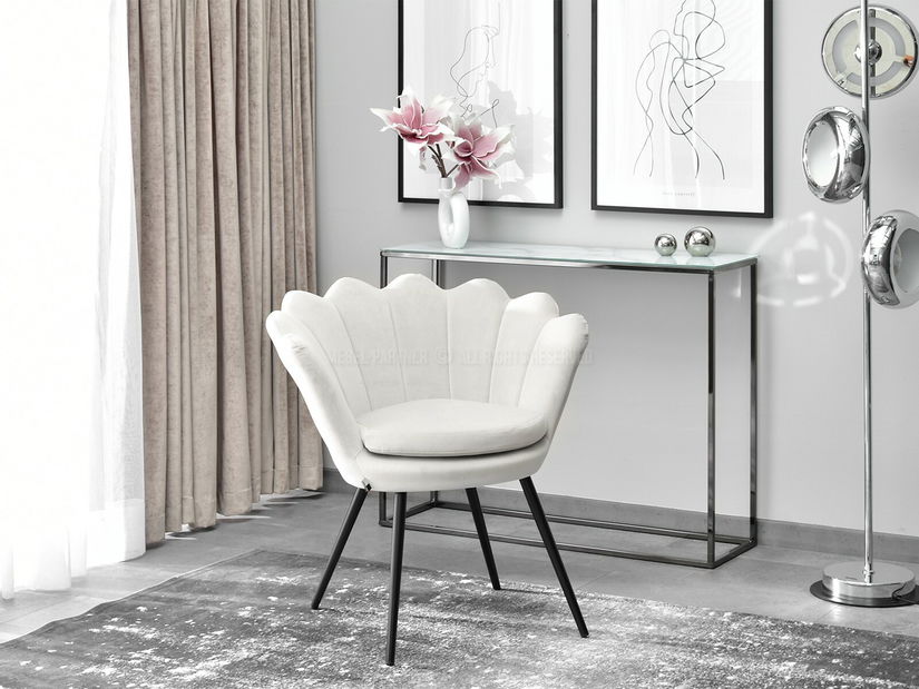 Kreslo Lasair (sivá + chrómová)