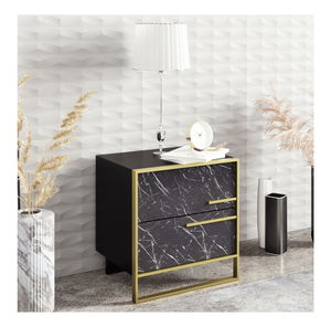 Noptieră Poppy 3 (auriu + negru)