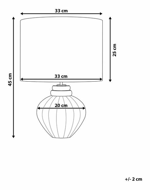 Lampă de masă Nechir (crem)