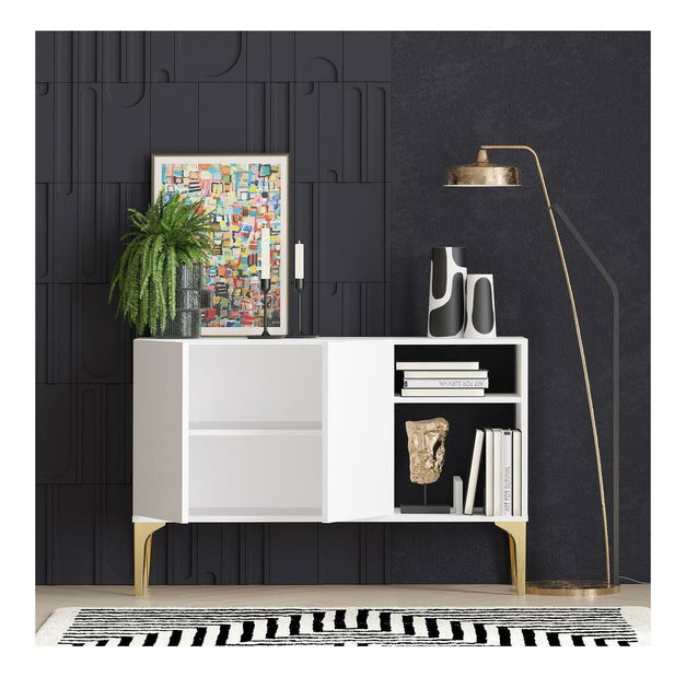 Skrinka Lipamo 4 (biela + zlatá) 