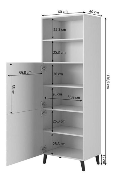 Comodă Alexander (Negru)