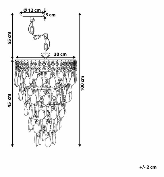 Csillár EUCLA (fém) (ezüst)