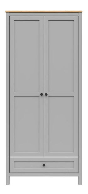 Šatníková skriňa BRW Salga 12 (arktická sivá + dub artisan) 