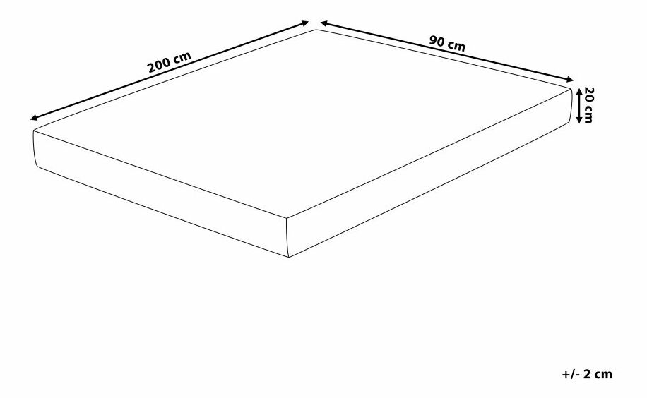 Saltea din spumă 90x200 cm GALEO *vânzare stoc