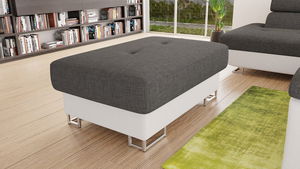 Taburetka Alphard (ekokoža Soft 017 (biela) + Lux 06)