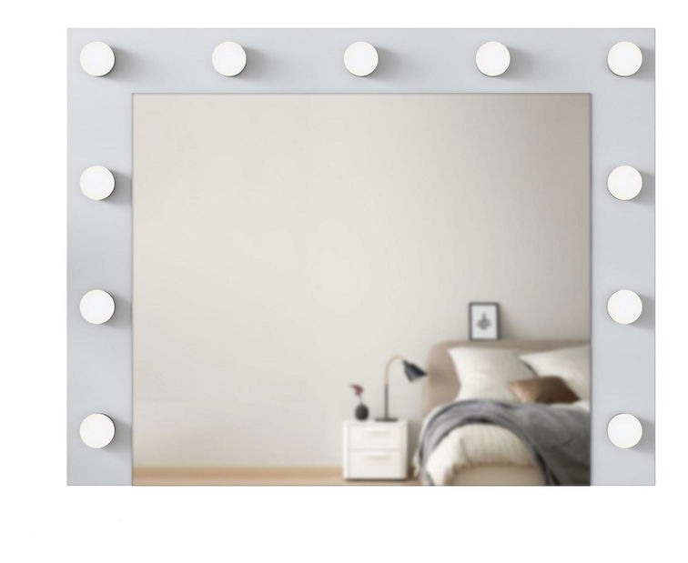 Ogledalo Efalona (s LED rasvjetom) (bijela)