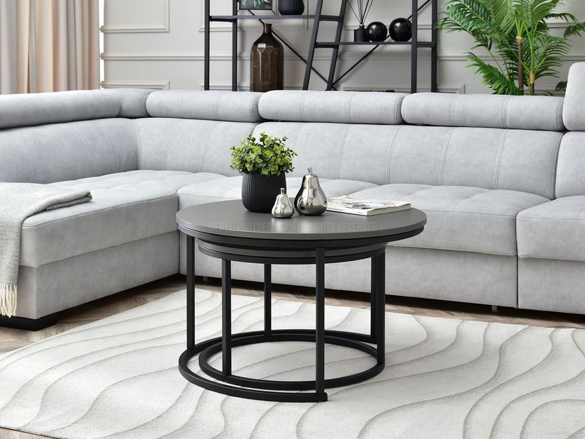 Set solića za kavu (2 kom.) Novedosa (grafit + crna)