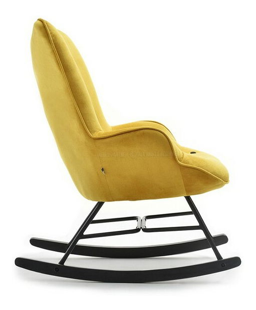 Kreslo Sibyla (žltá + buk čierny)