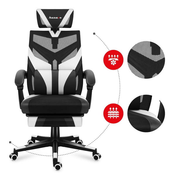 Játék szék Cruiser 5 (fekete + fehér)