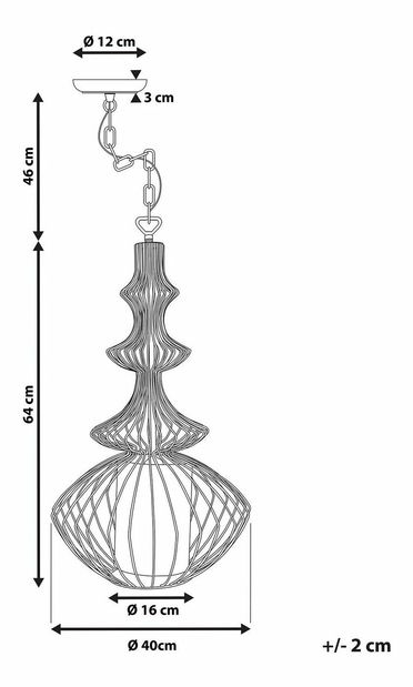 Viseća svjetiljka Keter (crna)