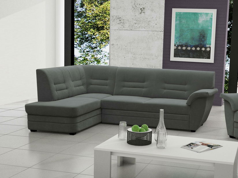 Rohová sedačka Jorge (sivá) (L)