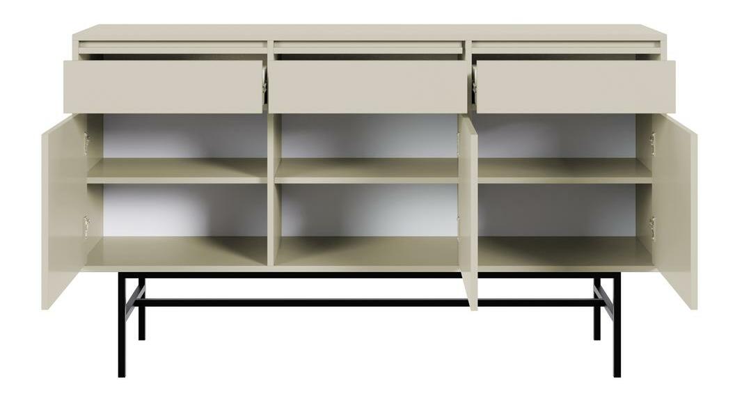 Komoda Evane E10 (siva + crna)