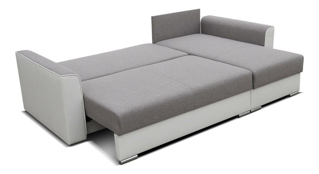 Rohová sedačka Sindar (biela + sivá) (P)