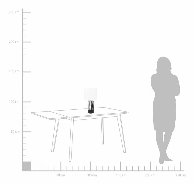 Stolna svjetiljka Navotas (crna)