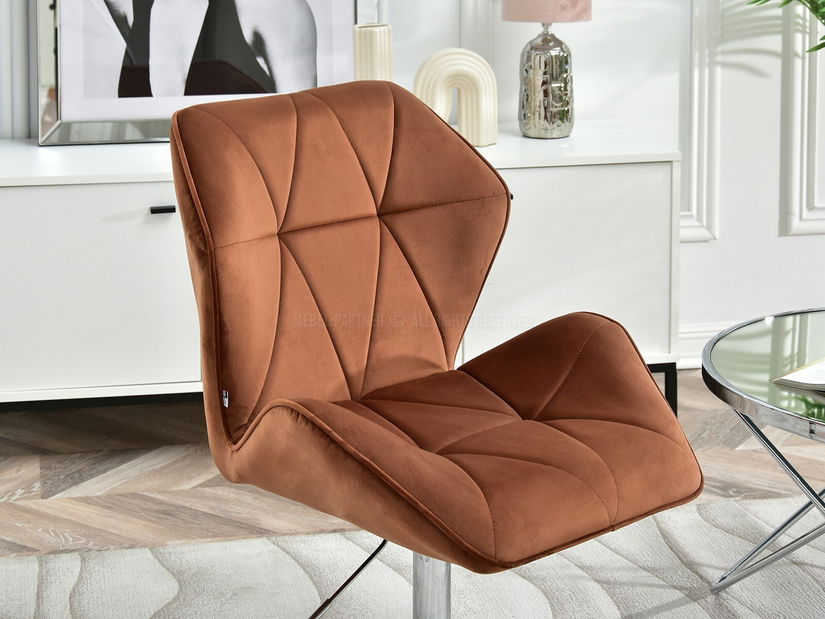 Fotoliu Velma S (cupru + crom)